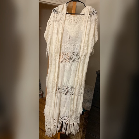 Hooded Open-Front Cardigan - Picture 2 of 3